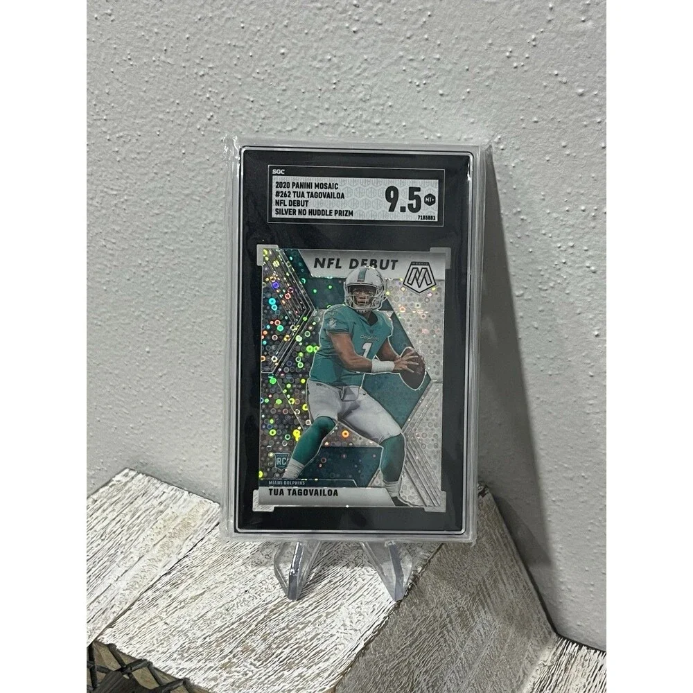 2020 Panini Mosaic - NFL Debut Tua Tagovailoa #262 No Huddle Silver Prizm (RC)